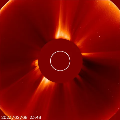 Image of solar wind