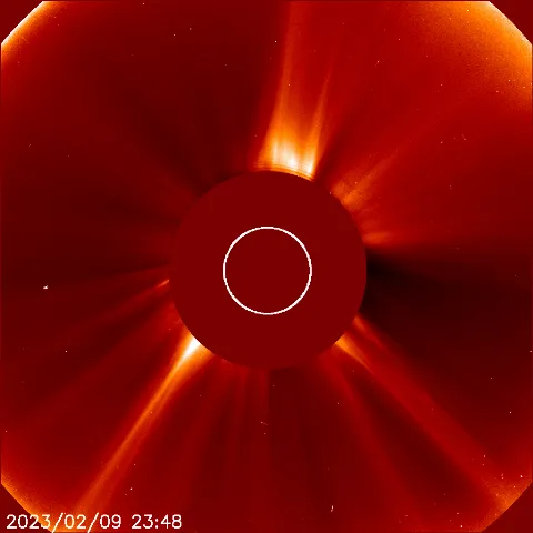 Image of solar wind