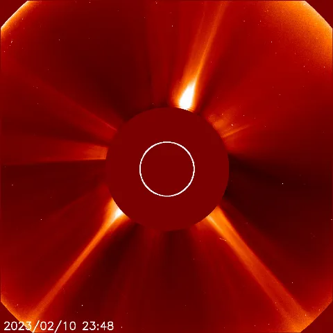 Image of solar wind