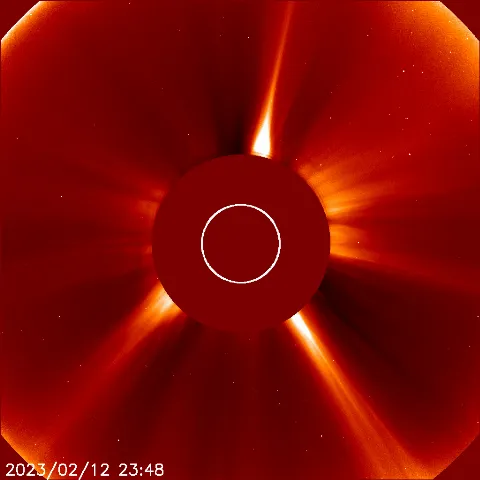 Image of solar wind