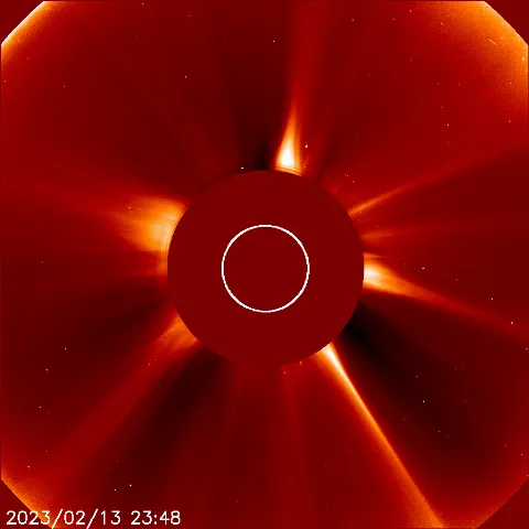 Image of solar wind