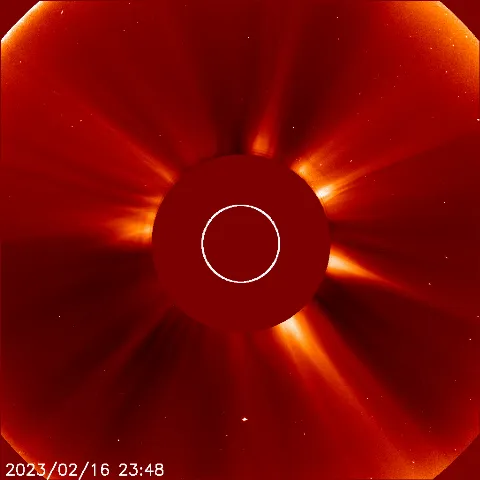 Image of solar wind