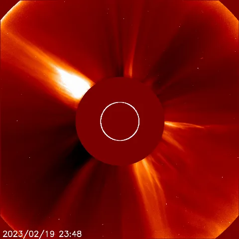 Image of solar wind