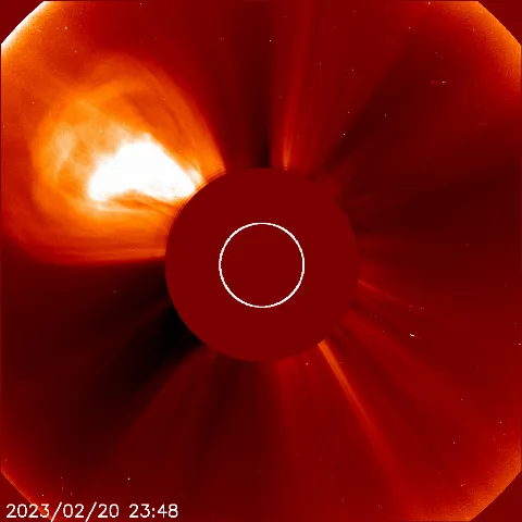 Image of solar wind