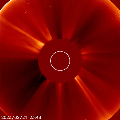 Image of solar wind