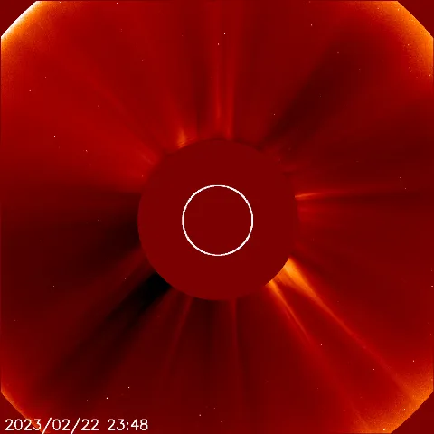 Image of solar wind