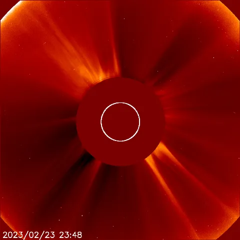 Image of solar wind