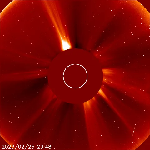 Image of solar wind