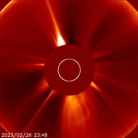 Image of solar wind