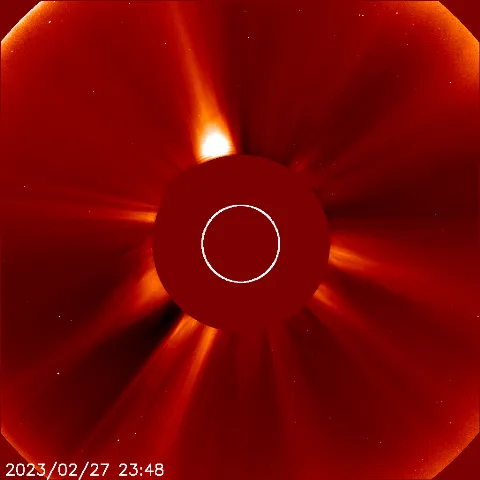 Image of solar wind