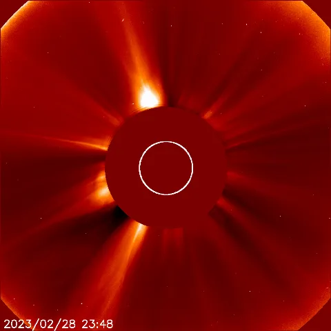 Image of solar wind