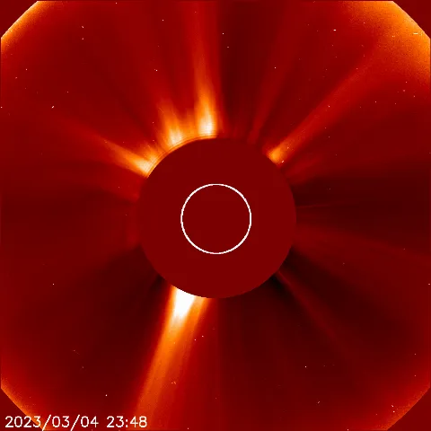 Image of solar wind