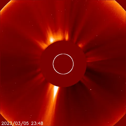 Image of solar wind