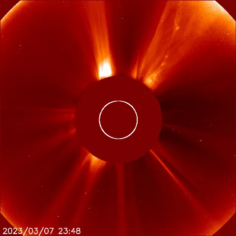 Image of solar wind