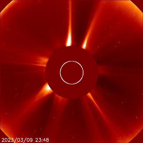 Image of solar wind