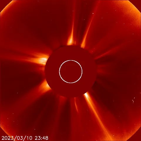 Image of solar wind