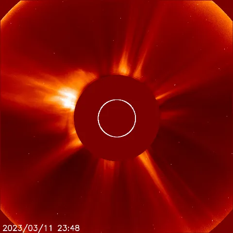 Image of solar wind