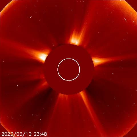 Image of solar wind