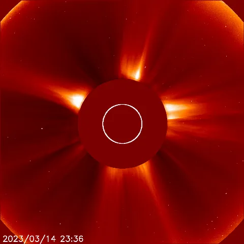 Image of solar wind