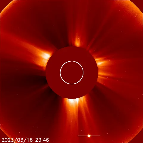 Image of solar wind