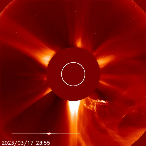 Image of solar wind