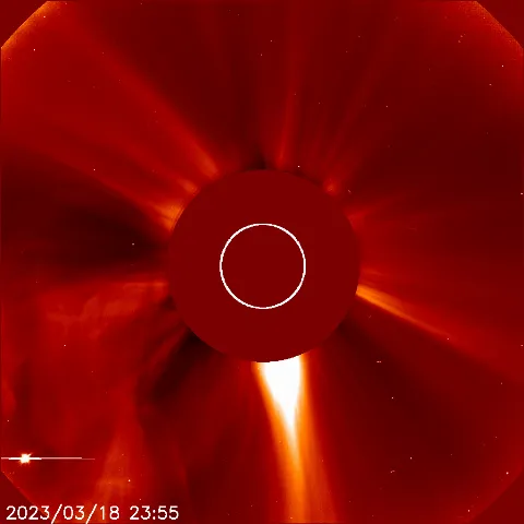 Image of solar wind