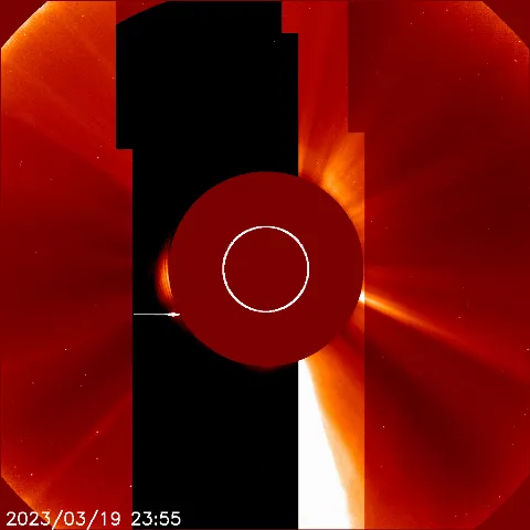 Image of solar wind