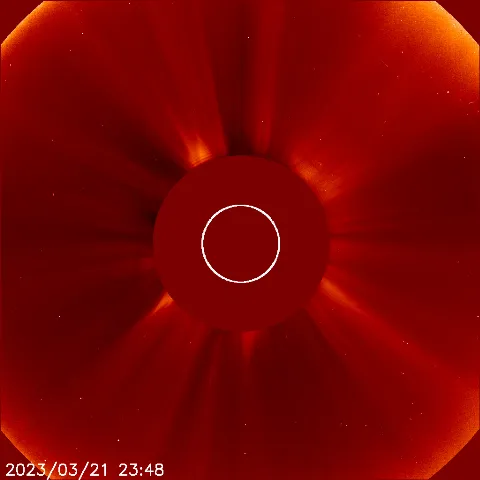 Image of solar wind