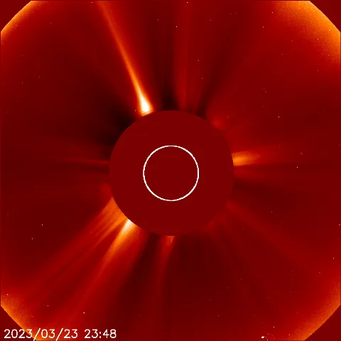 Image of solar wind