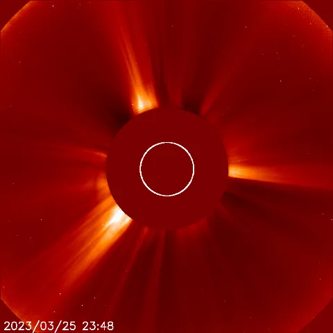 Image of solar wind