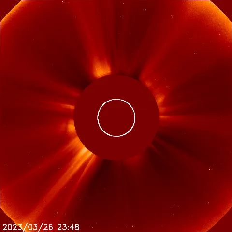 Image of solar wind