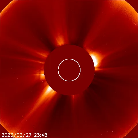 Image of solar wind