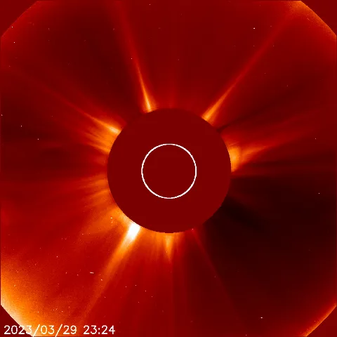 Image of solar wind