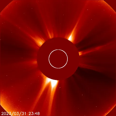 Image of solar wind