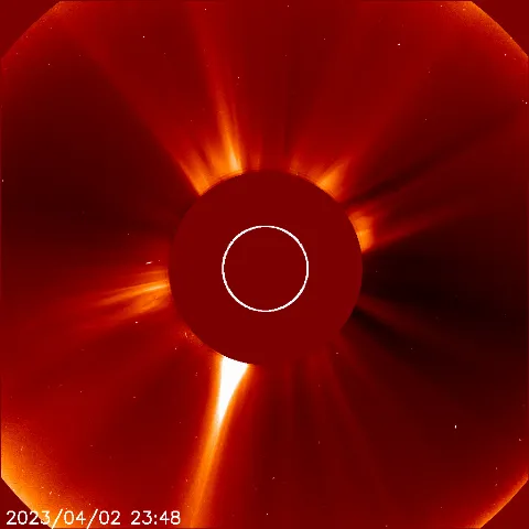 Image of solar wind