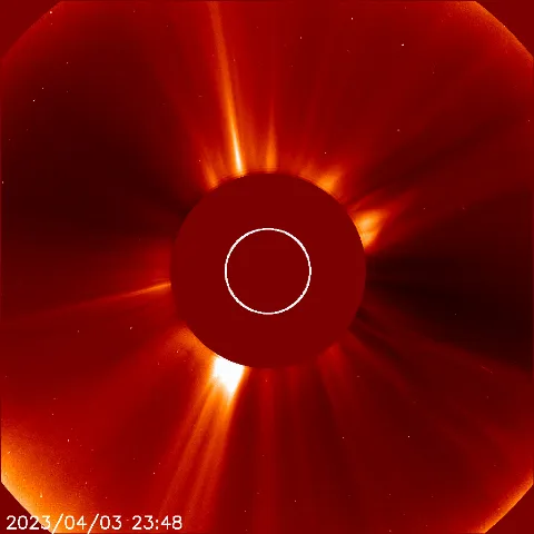 Image of solar wind