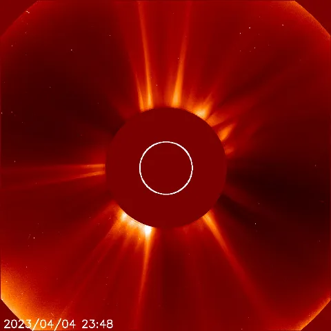 Image of solar wind