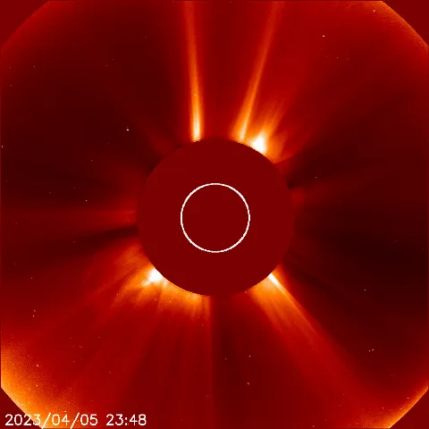 Image of solar wind