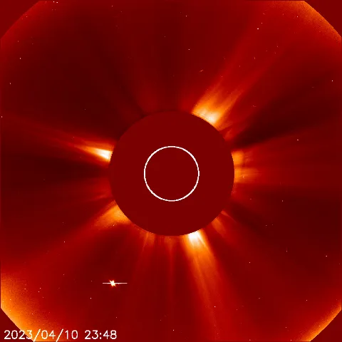 Image of solar wind