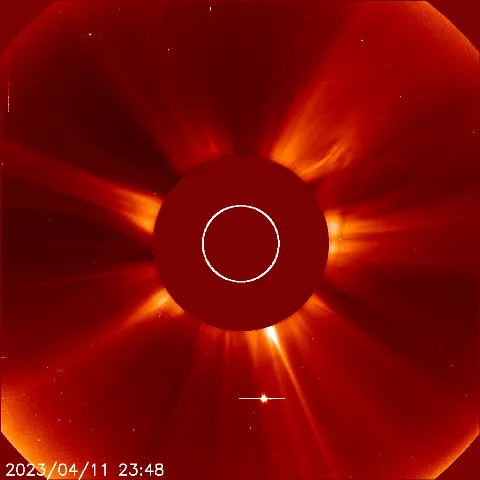 Image of solar wind