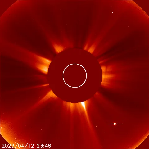 Image of solar wind