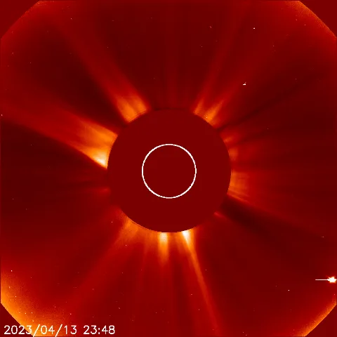 Image of solar wind