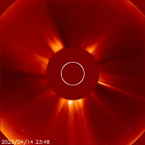 Image of solar wind