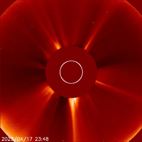 Image of solar wind