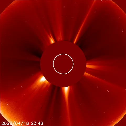 Image of solar wind