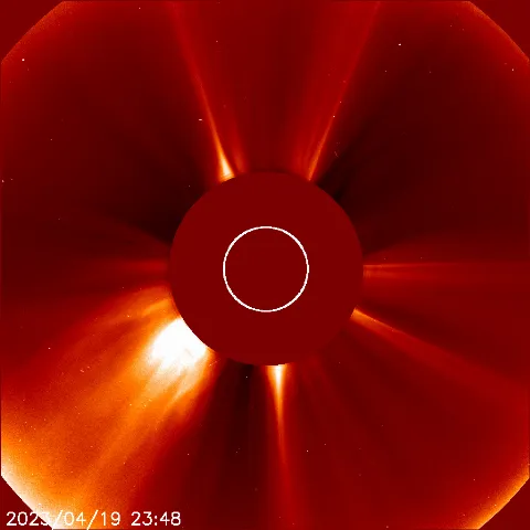 Image of solar wind