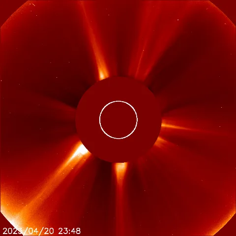 Image of solar wind