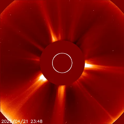 Image of solar wind