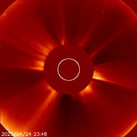 Image of solar wind