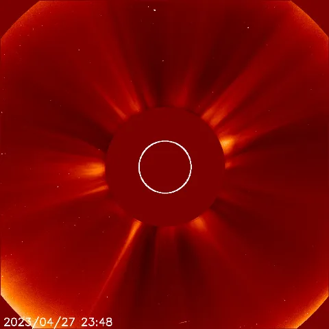 Image of solar wind